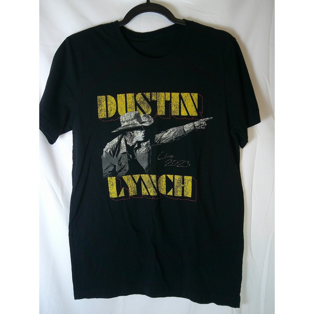 Dustin Lynch Live 2023 Concert Tour Graphic T-Shirt‎ Black Womens Small S